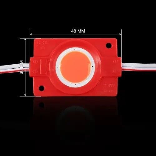 Світлодіодний модуль Biom BRT COB 2.4W круглий RED, 12В, IP65 червоний LM-12-2.4-COB-4530-R фото