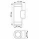 LED Світильник архітектурний AR072G IP54 VIDEX GU10x2 VL-AR072G фото 4