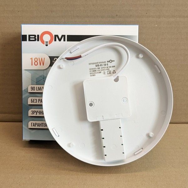 Светильник светодиодный накладной Biom 18W 5000K IP33 Круг BYR-01-18-5 BYR-01-18-5 фото