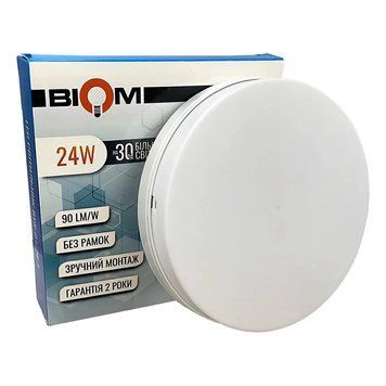 Светильник светодиодный накладной Biom 24W 5000K IP33 Круг BYR-01-24-5 BYR-01-24-5 фото