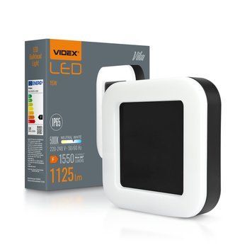 LED світильник ART IP65 квадратний VIDEX VLE-BHFS-155B 15W 5000K Black VLE-BHFS-155B фото