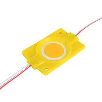 Світлодіодний модуль Biom BRT COB 2.4W круглий YELLOW, 12В, IP65 жовтий LM-12-2.4-COB-4530-Y фото