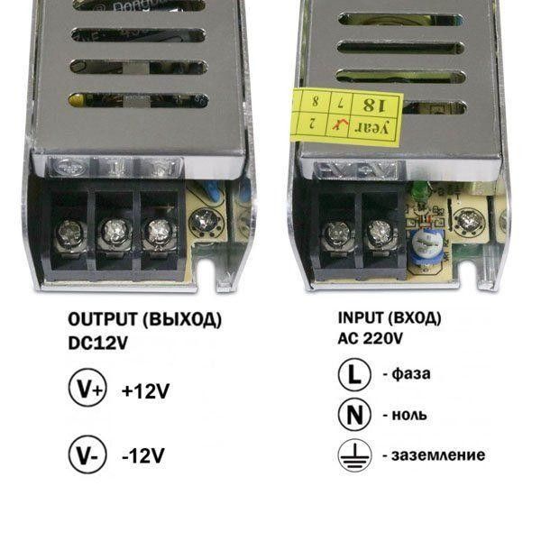Блок живлення Biom 60W 12V 5A IP20 STR-60-12 STR-60-12 фото