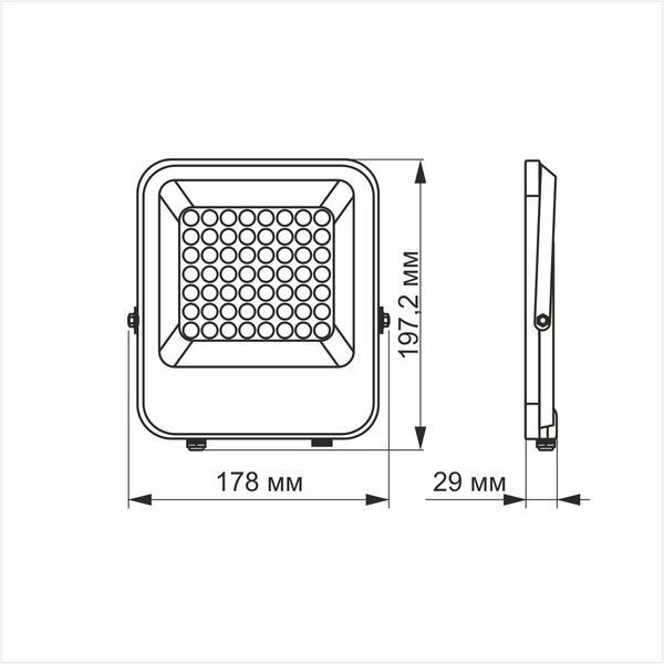 LED прожектор VIDEX PREMIUM F2 30W 5000K День-ніч VL-F2-305G-N фото