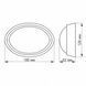 LED светильник влагозащищенный VIDEX 12W 5000K IP65 овальный с датчиком белый VL-BHO-125PW-S фото 5