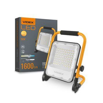 LED прожектор акумуляторний PREMIUM VIDEX F2A 50W 5000K VL-F2A-505 фото