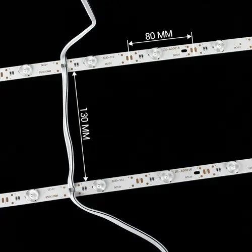 Світлодіодна лінійка Biom LBL-12-3030-12-14-7 14W, 7000К, 12В IP33, з лінзами LBL-12-3030-12-14-7 фото
