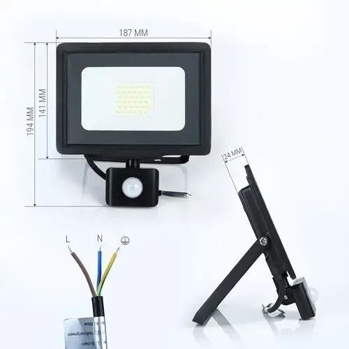 Светодиодный прожектор BIOM 30W S5-SMD-30-SLIM-S с сенсором S5-SMD-30-SLIM-S фото