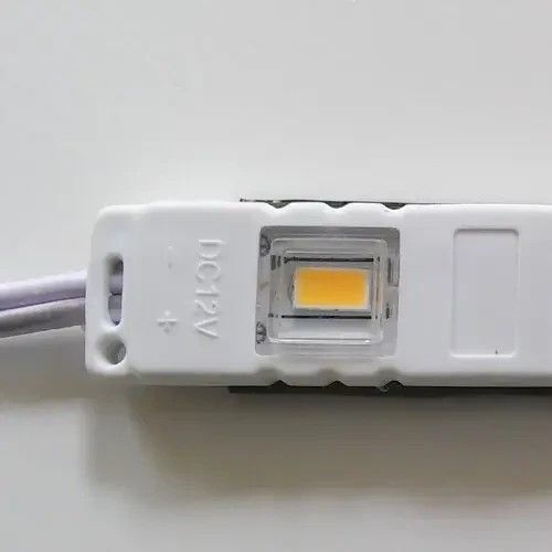 Светодиодный модуль Biom BRT M2 5630-3 led W 0,72W 6500K, 12В, IP65 белый закрытый с линзой M2 LM-12-0.72-5630-L-CW фото
