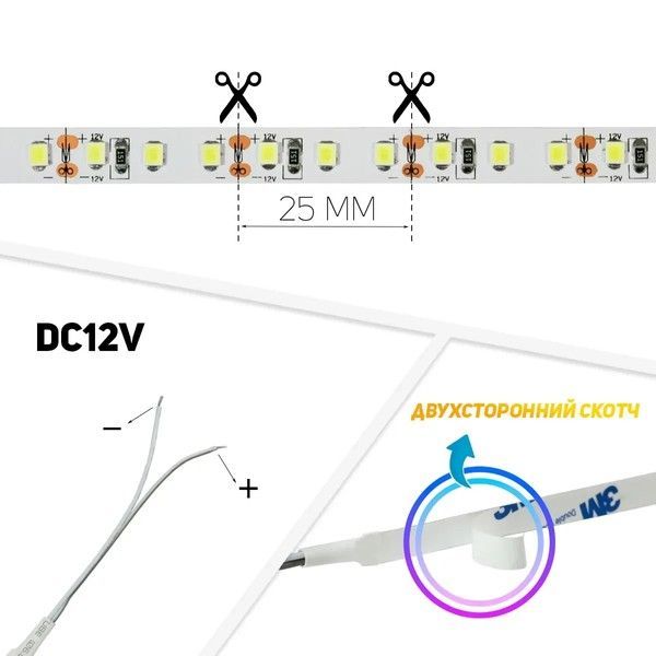 Светодиодная лента Biom Professional BPS-G3-24V-2835-120-NW 24V Нейтральная BPS-G3-24-2835-120-NW-20 фото