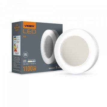 LED світильник вологозахищений круглий VIDEX ART 15W 5000K IP65 білий VL-BHFR-155 фото