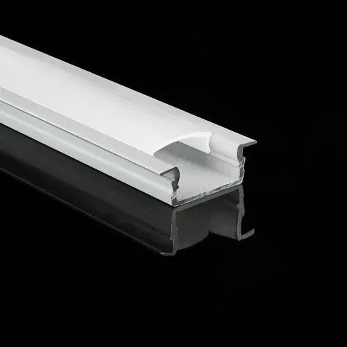 Комплект профиль алюминиевый Biom врезной LPV7W 7х16 Белый 2м с матовым рассеивателем LPV-7W+LM-U фото