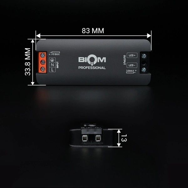 Блок живлення BIOM Professional NANO BPTH 24W 12V IP44 BPTH-12-24 фото