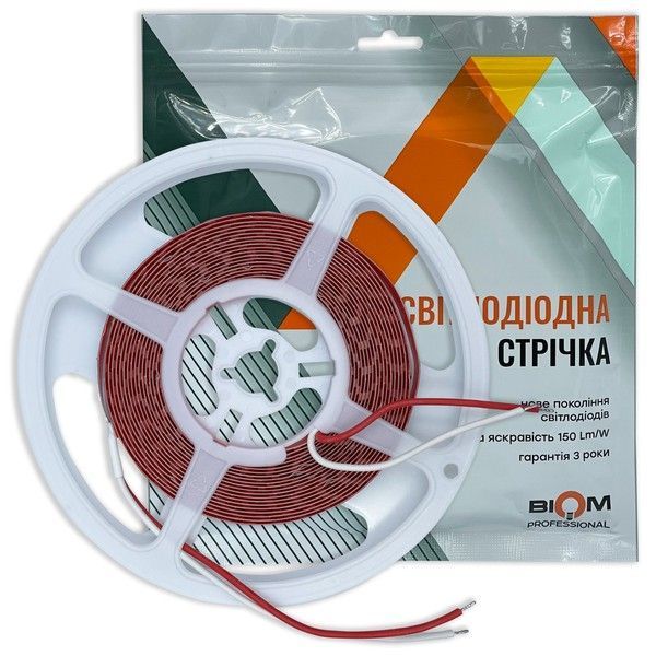 Світлодіодна стрічка 48V BIOM Professional BPS-G4-48-2835-120-NW-20 нейтральний білий, негерметична, 1м BPS-G4-48-2835-120-NW-20 фото