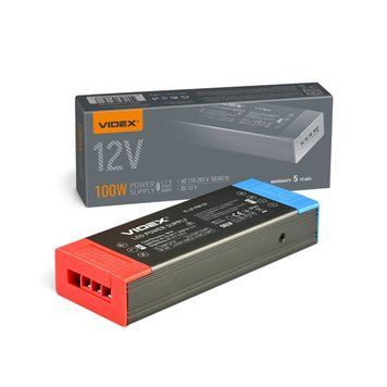 Блок живлення для LED стрічки VIDEX DC12V 8.25A 100W (VL-LST-P100-12V) VL-LST-P100-12V фото