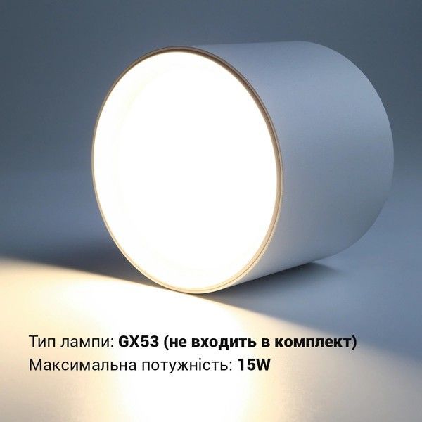 Накладной точечный светильник Biom SP-G05R-W-AL Белый Круглый (под лампу GX53) SP-G05R-W-AL фото