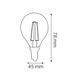 Лампа світлодіодна Horoz Electric FILAMENT BALL-4 4W 4200К 001-089-0004-020 фото 2