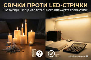 Свічки проти LED стрічки: що вигідніше під час тотального блекауту? (Розрахунок) фото