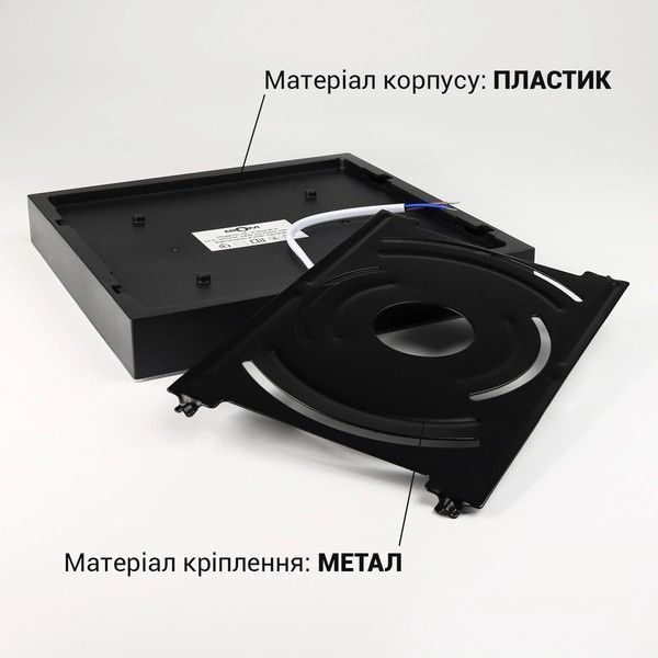 LED світильник накладний Biom 24W 5000K IP40 квадратний чорний (NL-2-S24-B-5) NL-2-S24-B-5 фото