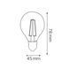 Лампа світлодіодна Horoz Electric FILAMENT BALL-4 4W 4200К 001-089-0004-050 фото 2
