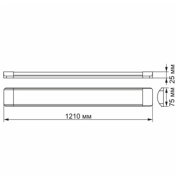 LED светильник линейный VIDEX 36W 1,2М 5000K VL-BN-36125 фото