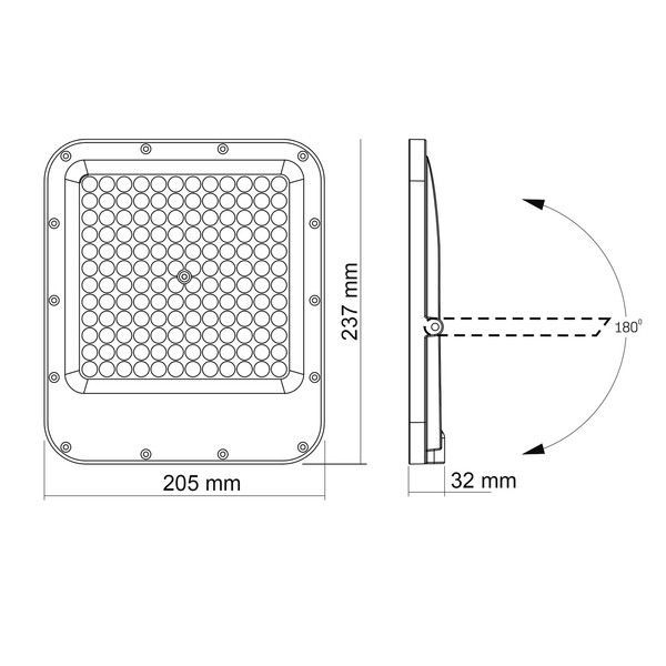 LED прожектор PREMIUM VIDEX F2 100W 5000K VL-F2-1005G фото